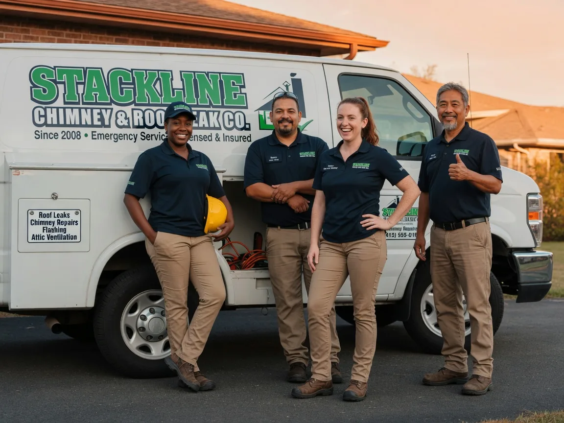 Chimney flashing repair company in Corsicana, TX